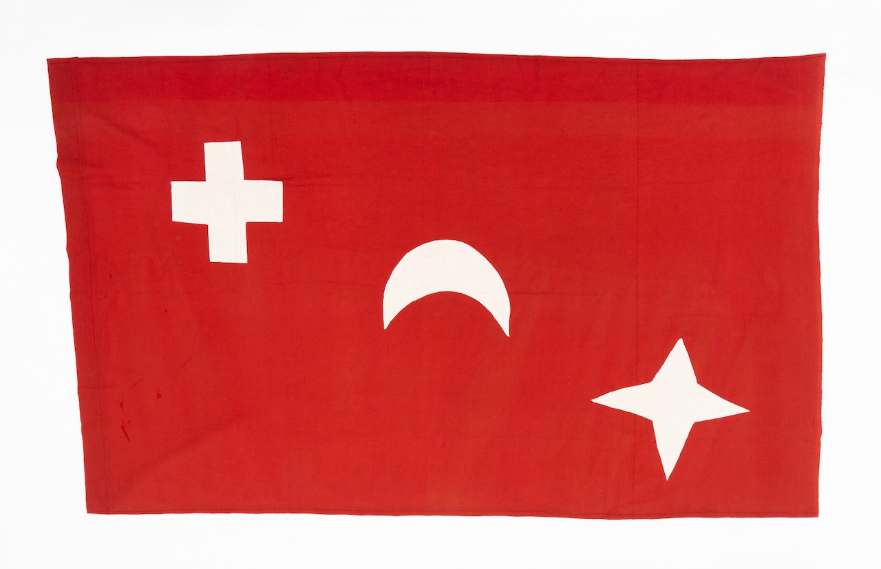 Battle of Pukehinahina Gate Pa flag HC44