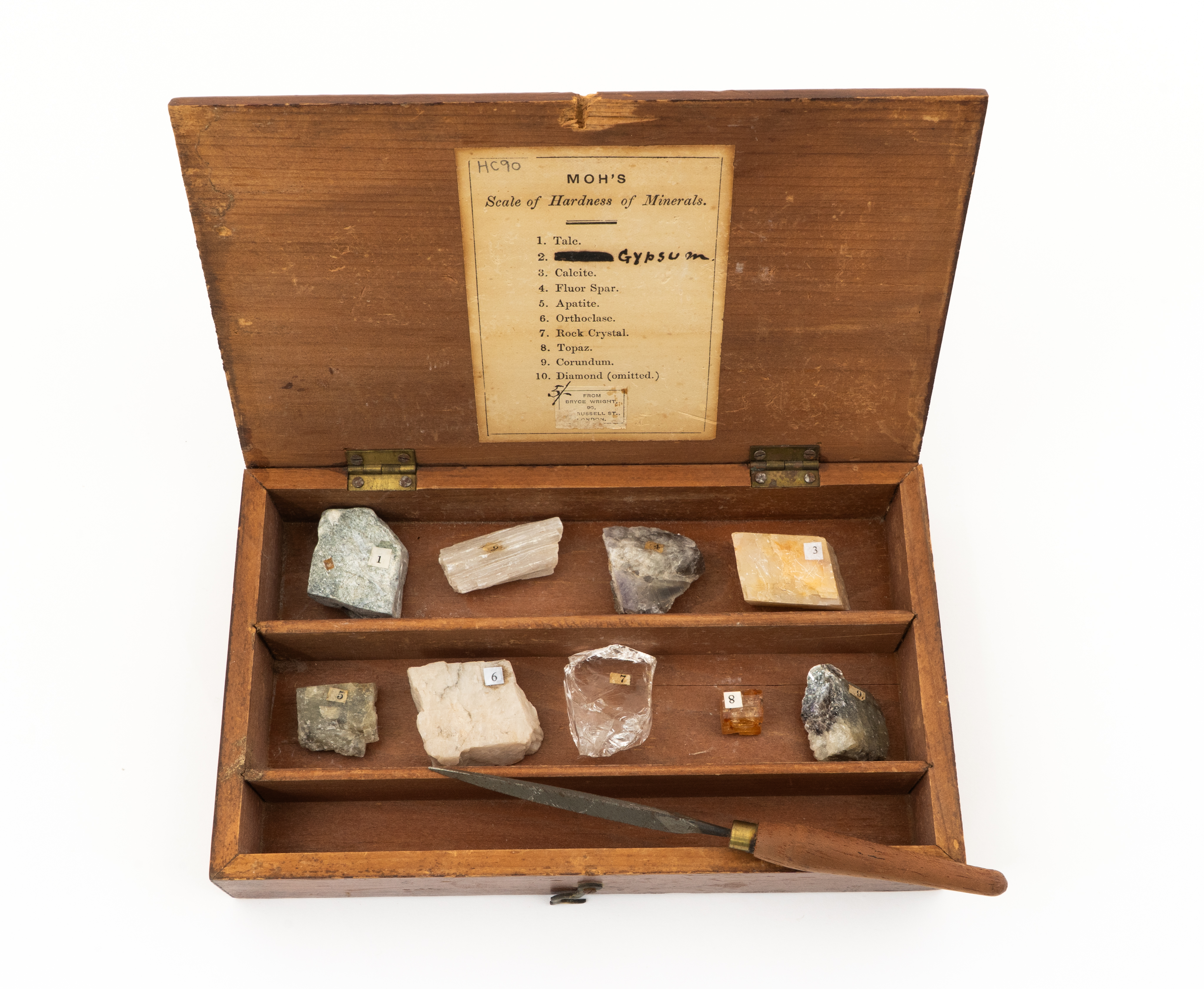 Sample Box, Mohs Scale HC90