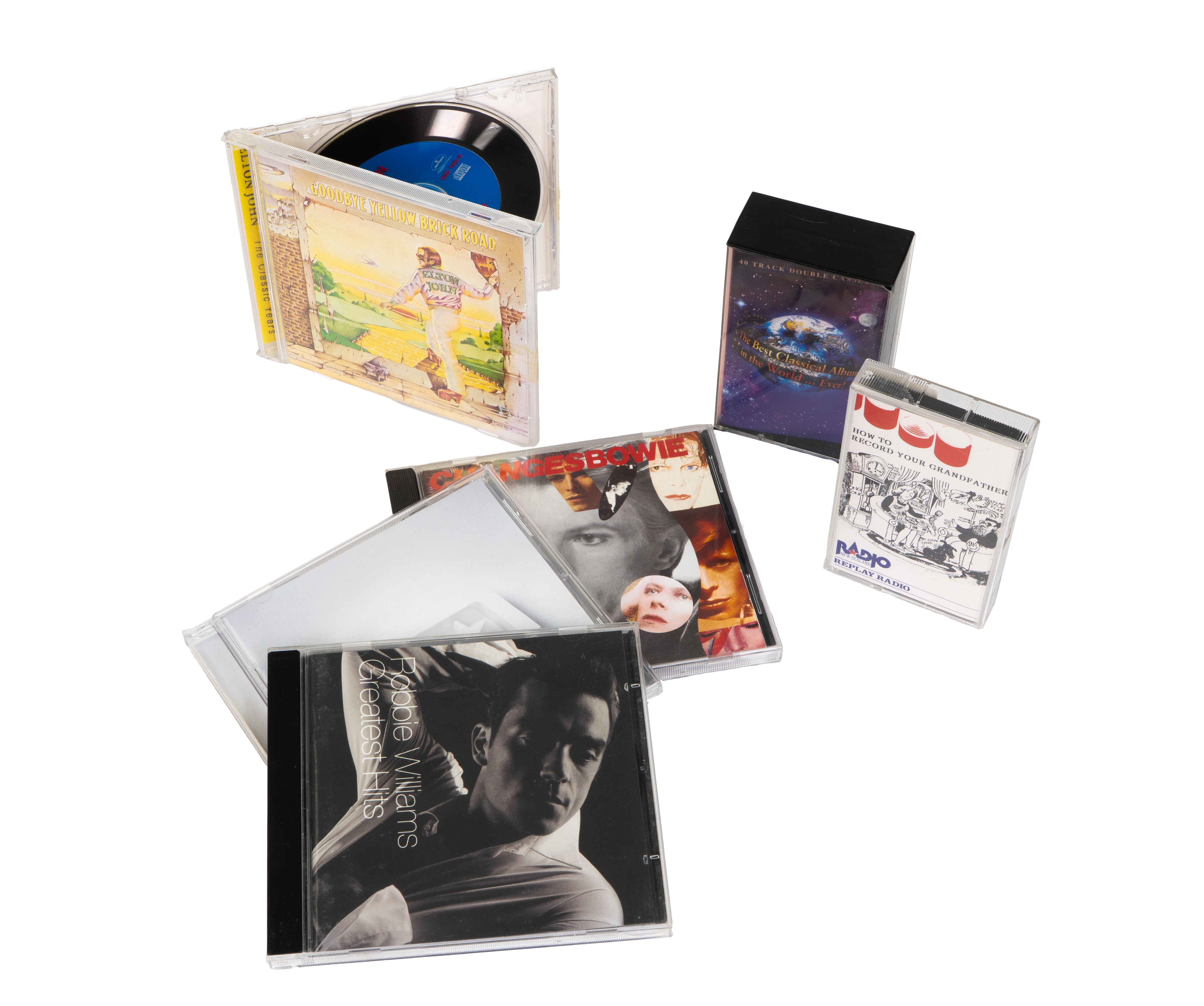 CD and cassette tape HC27